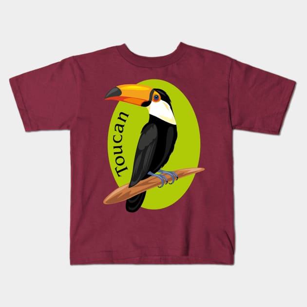 Proud toucan Kids T-Shirt by teddy2007b